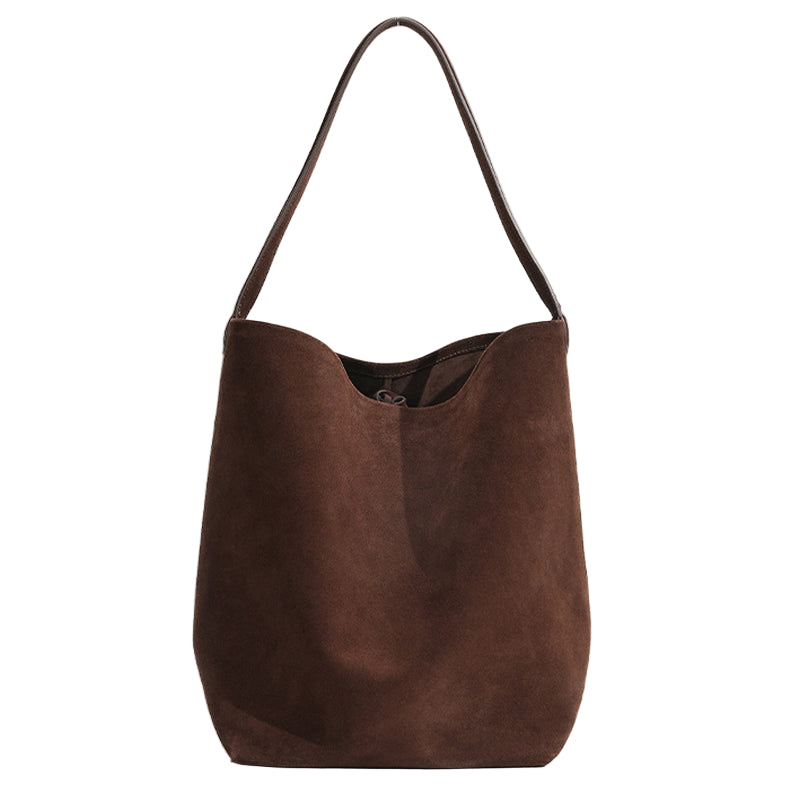 Rivora | Minimalist Vegan Suede Tote Bag Large Shoulder Bag