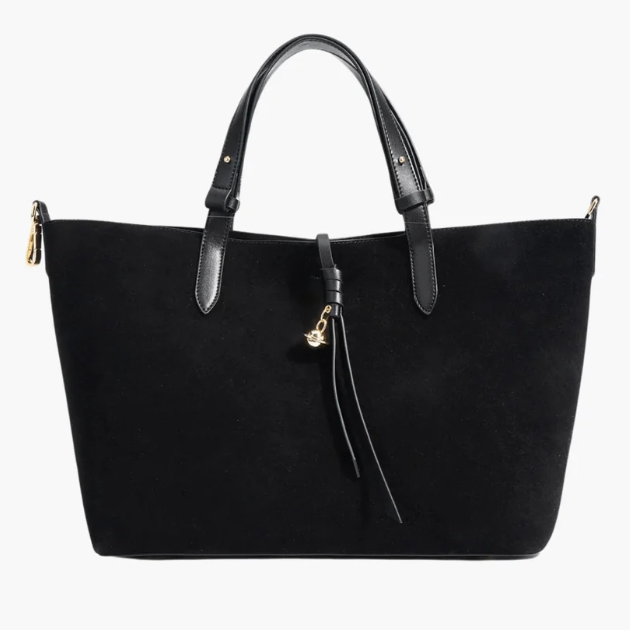 Rivora | Elegant Vegan Suede Tote Bag A Timeless Classic
