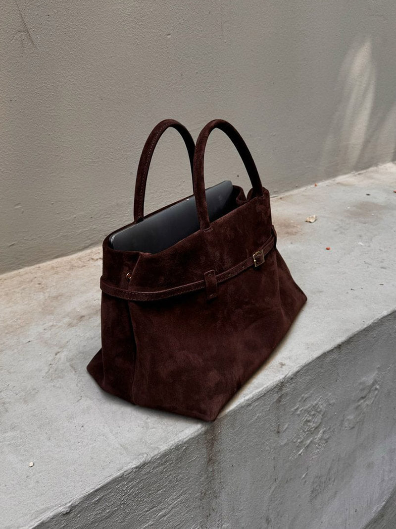 Rivora | Brown Faux Leather Handbag Chic & Sophisticated
