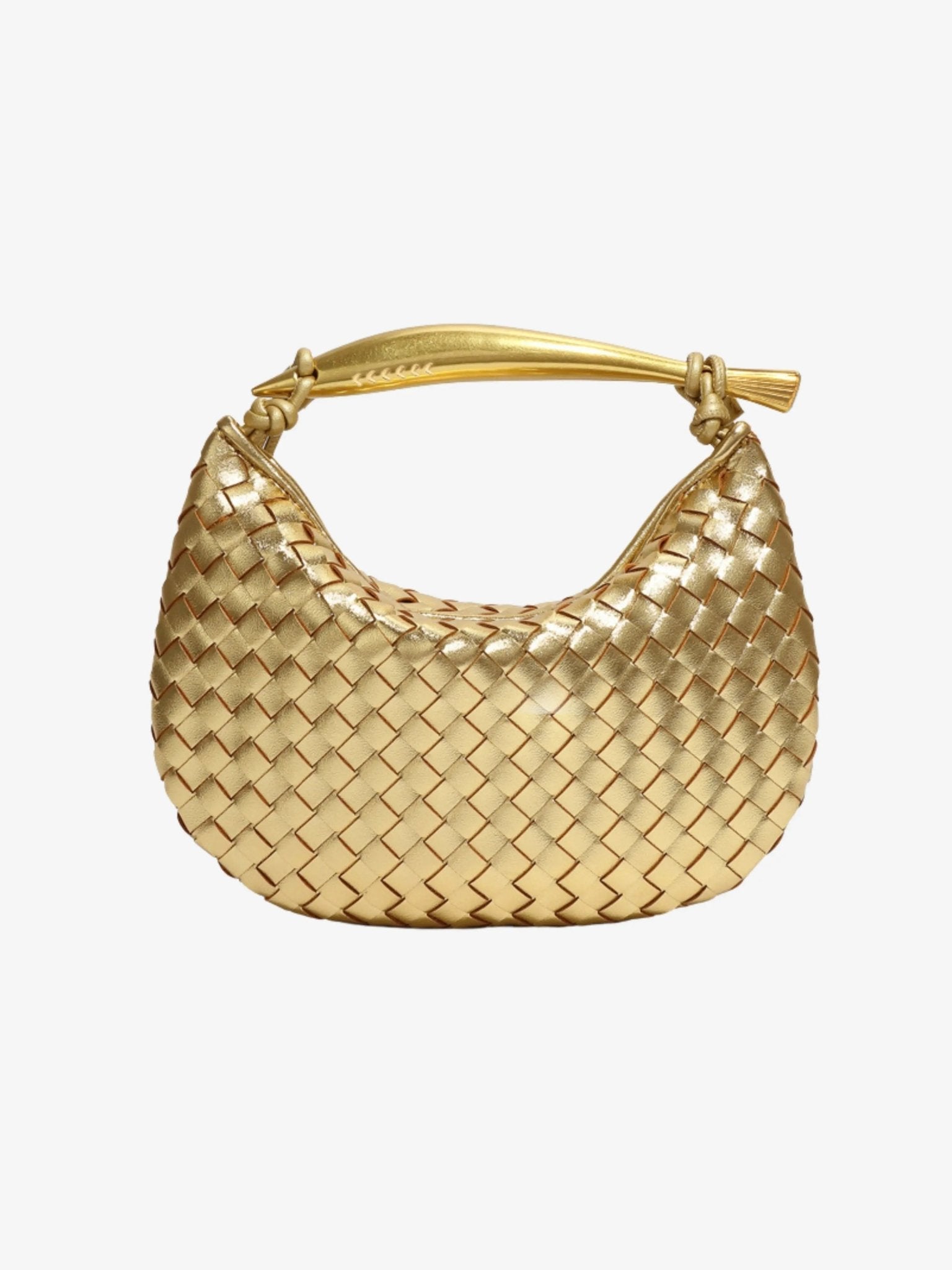 Rivora | Woven Handbag Sculptural Handle Designer-Inspired Bag