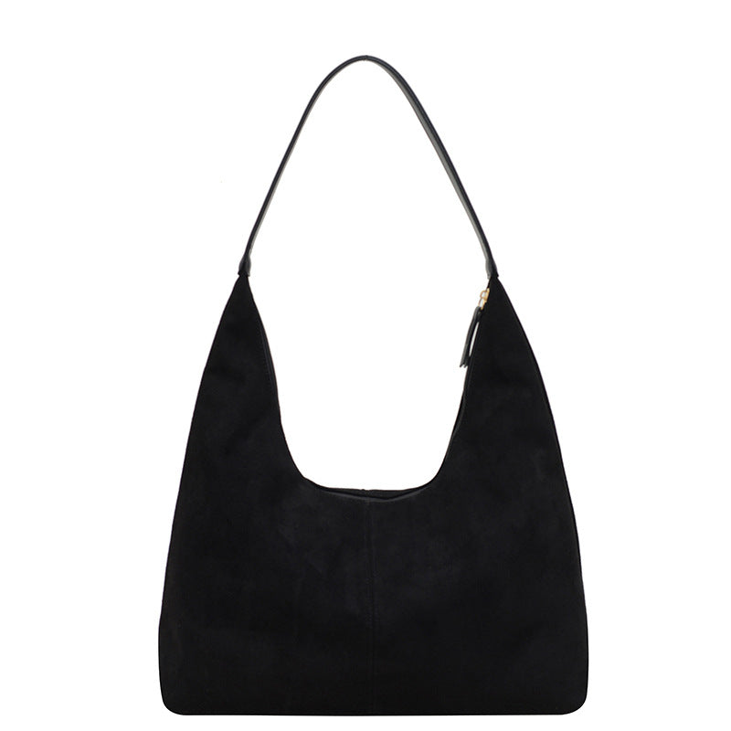 Rivora | Minimal Vegan Suede Hobo Bag Timeless & Chic
