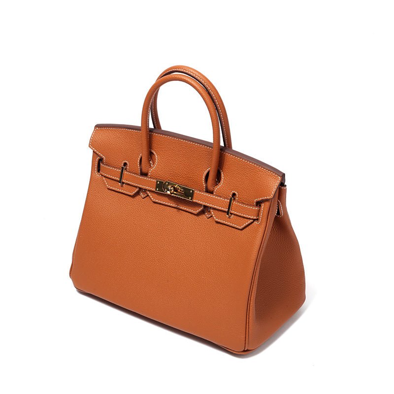 Rivora | Tan Textured Handbag Classic & Timeless