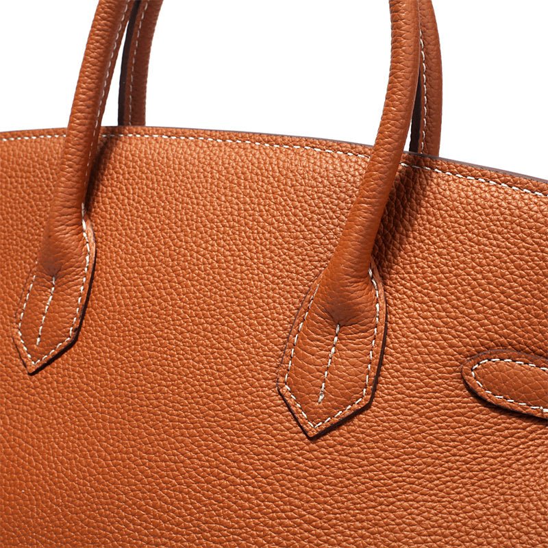 Rivora | Tan Textured Handbag Classic & Timeless