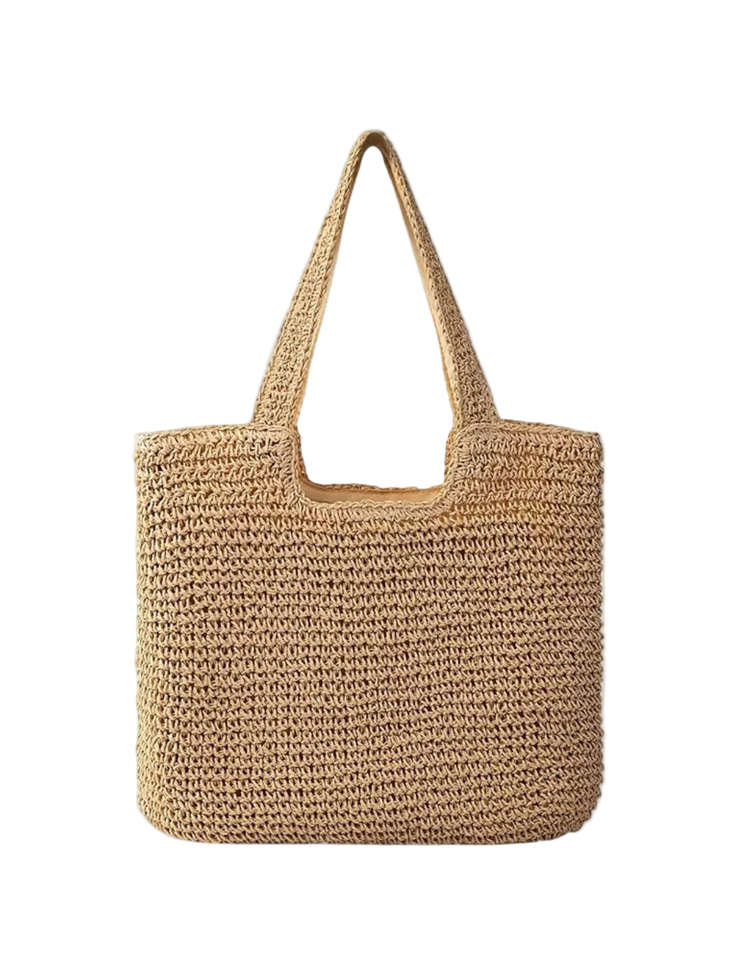 Rivora | Square Woven Tote Bag Minimalist Handcrafted Shoulder Bag