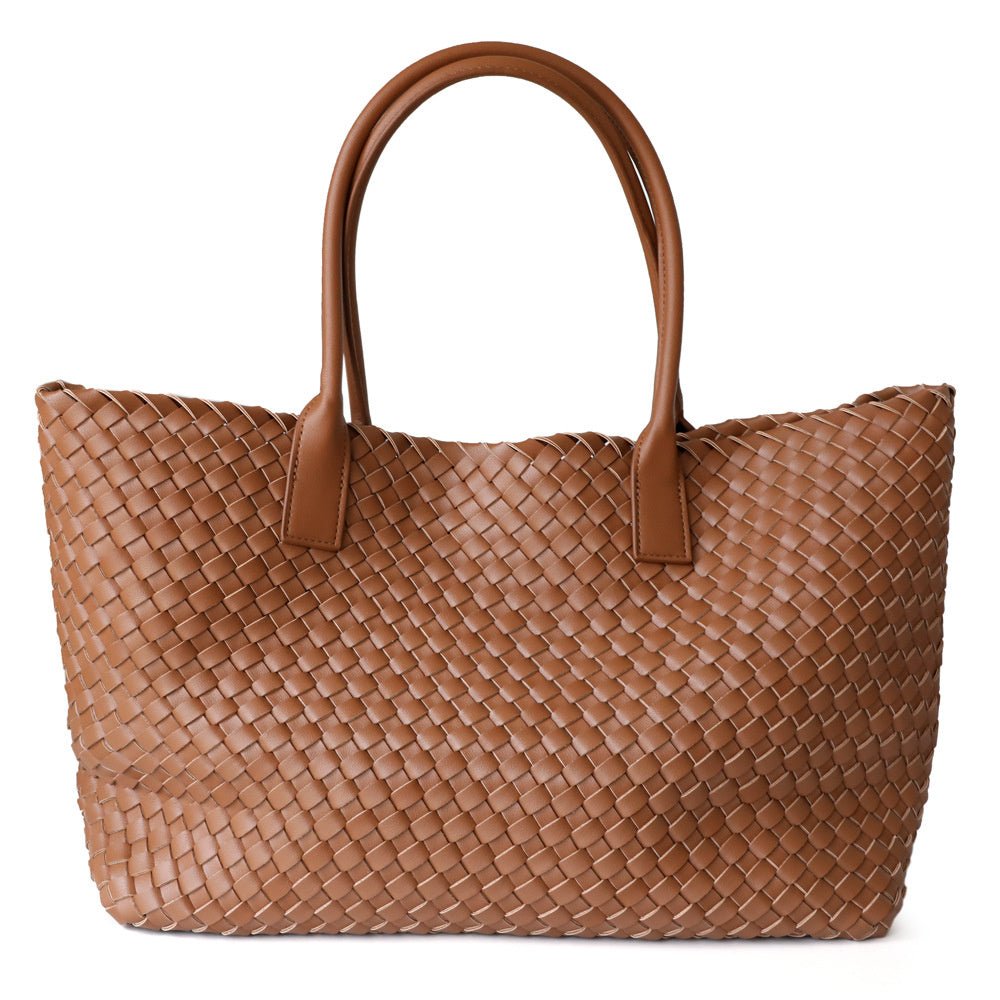 Rivora | Tan Woven Tote Bag Effortless & Stylish