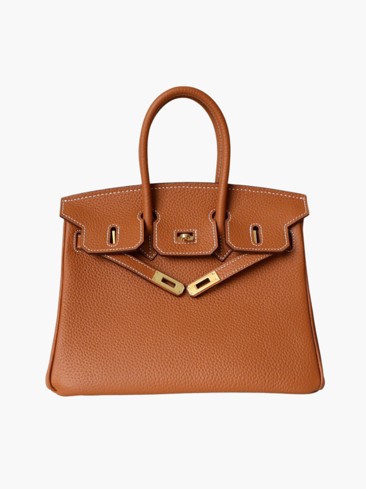 Rivora | Tan Textured Handbag Classic & Timeless
