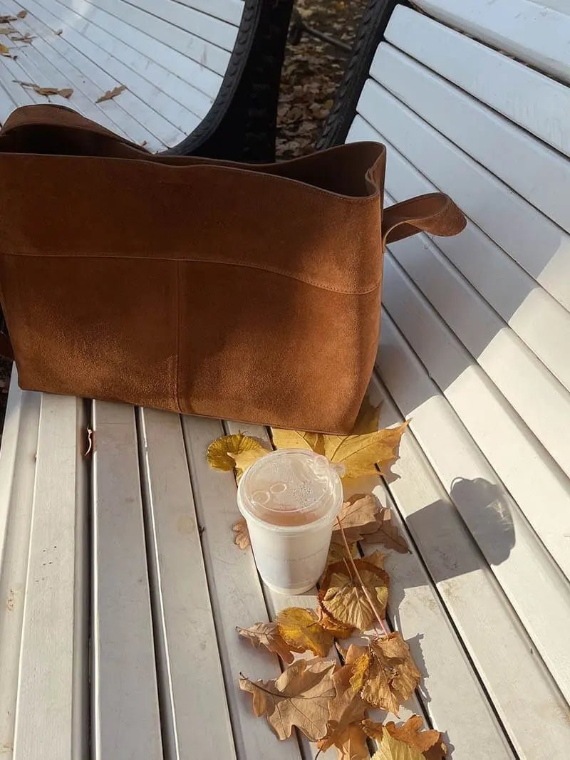 Rivora | Luxe Suede Shoulder Bag Effortless & Chic