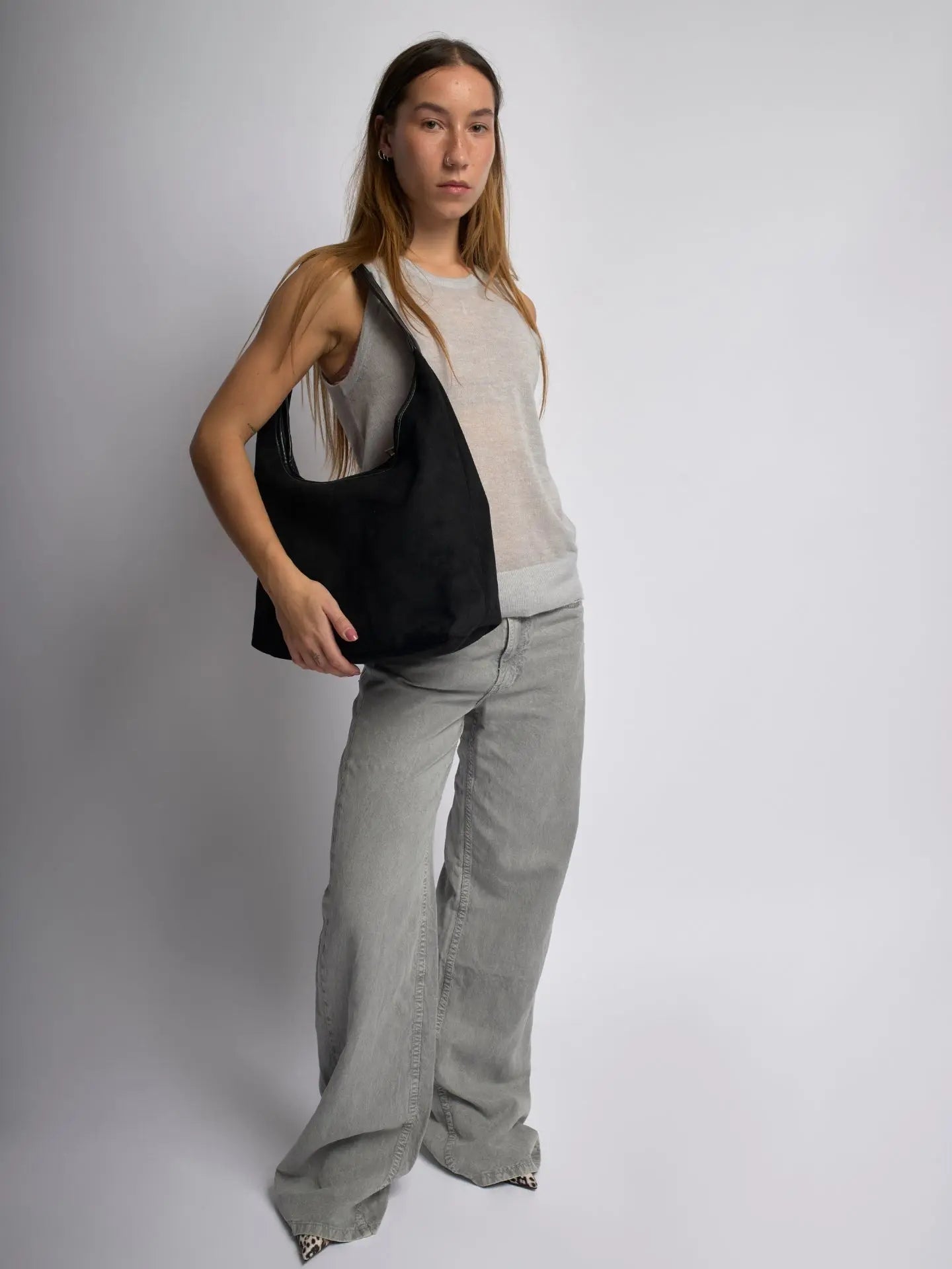 Rivora | Minimal Vegan Suede Hobo Bag Timeless & Chic