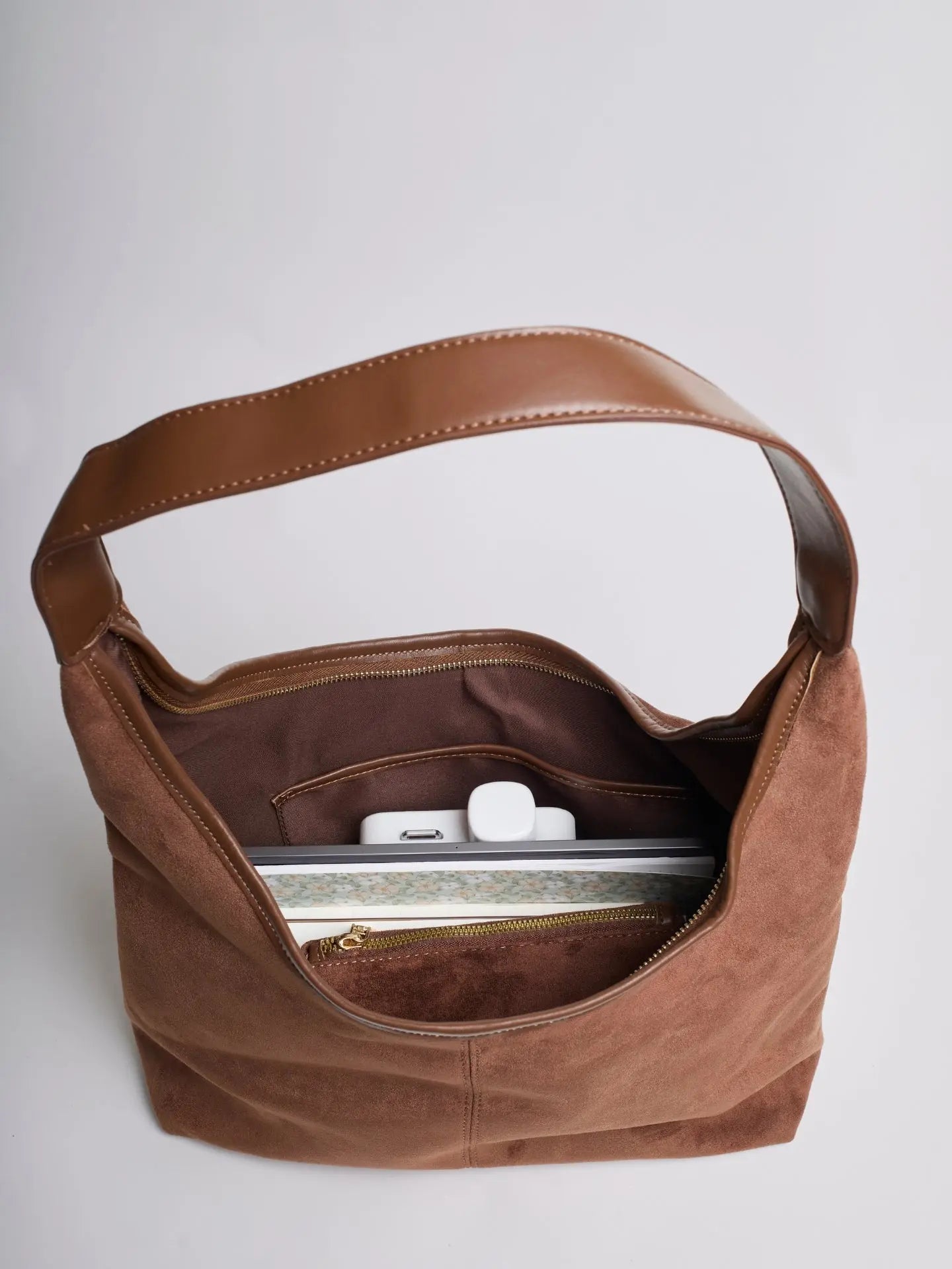 Rivora | Minimal Vegan Suede Hobo Bag Timeless & Chic