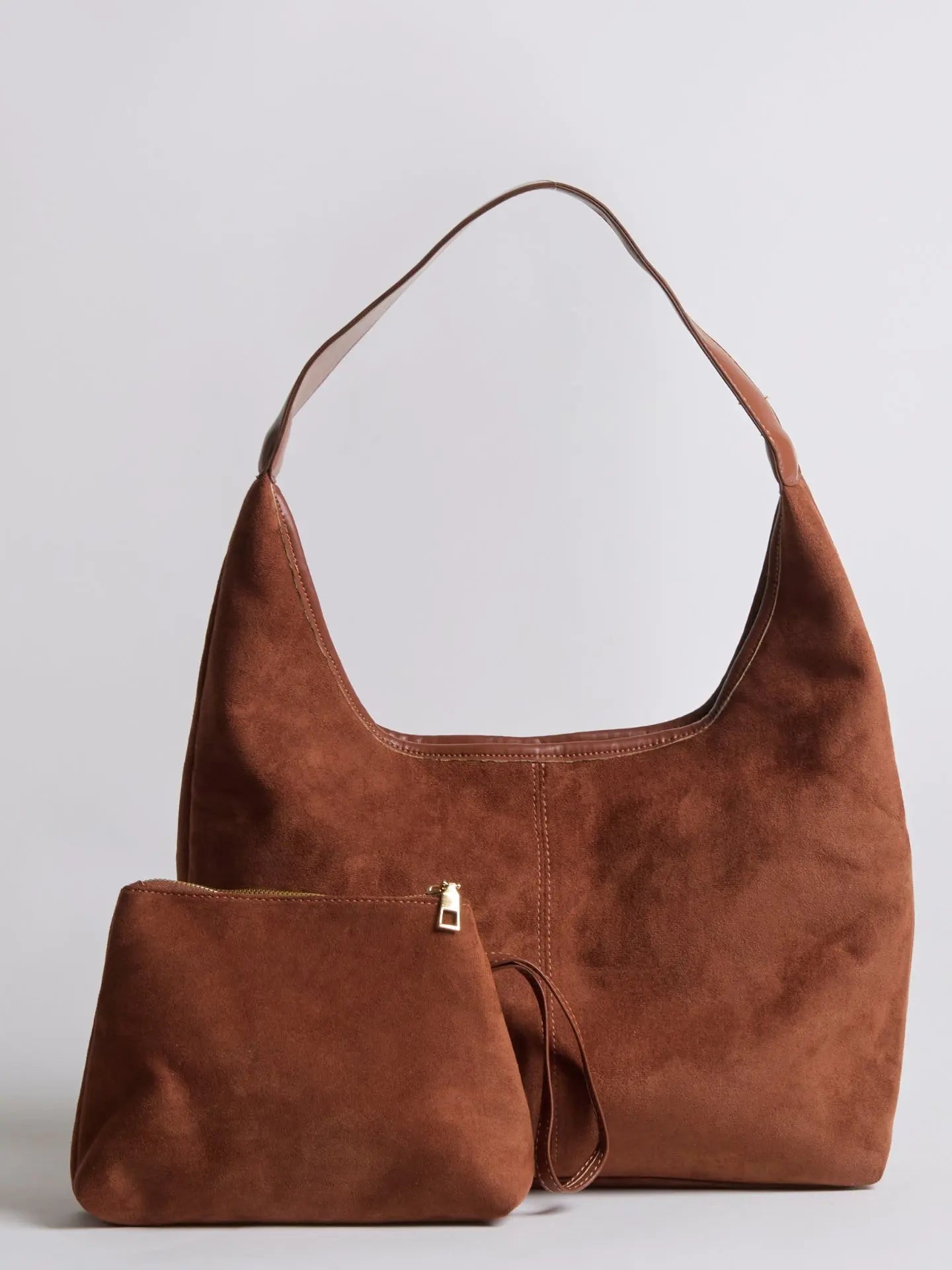 Rivora | Minimal Vegan Suede Hobo Bag Timeless & Chic