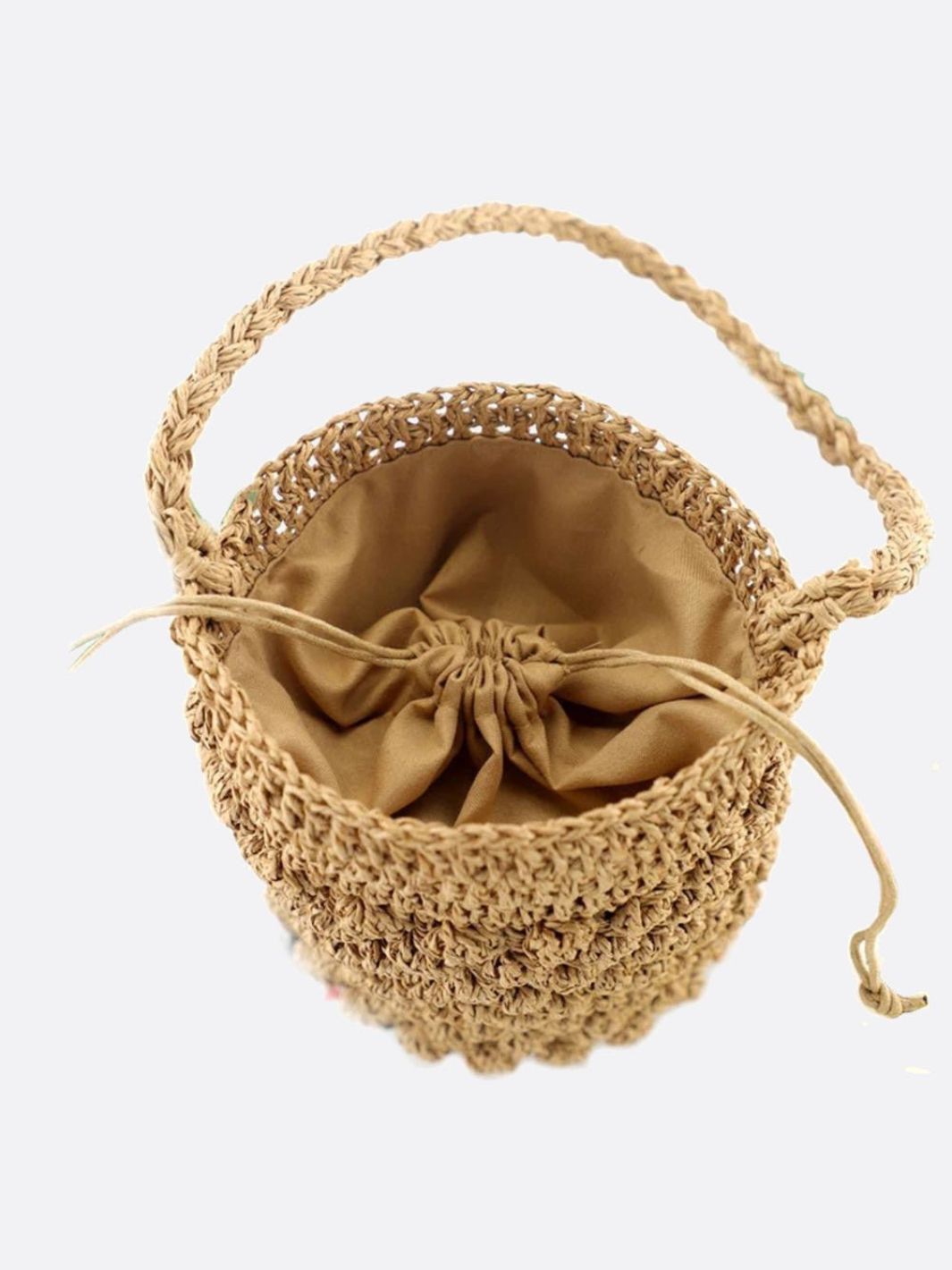 Rivora | Mini Crochet Bucket Bag Handwoven Straw Purs