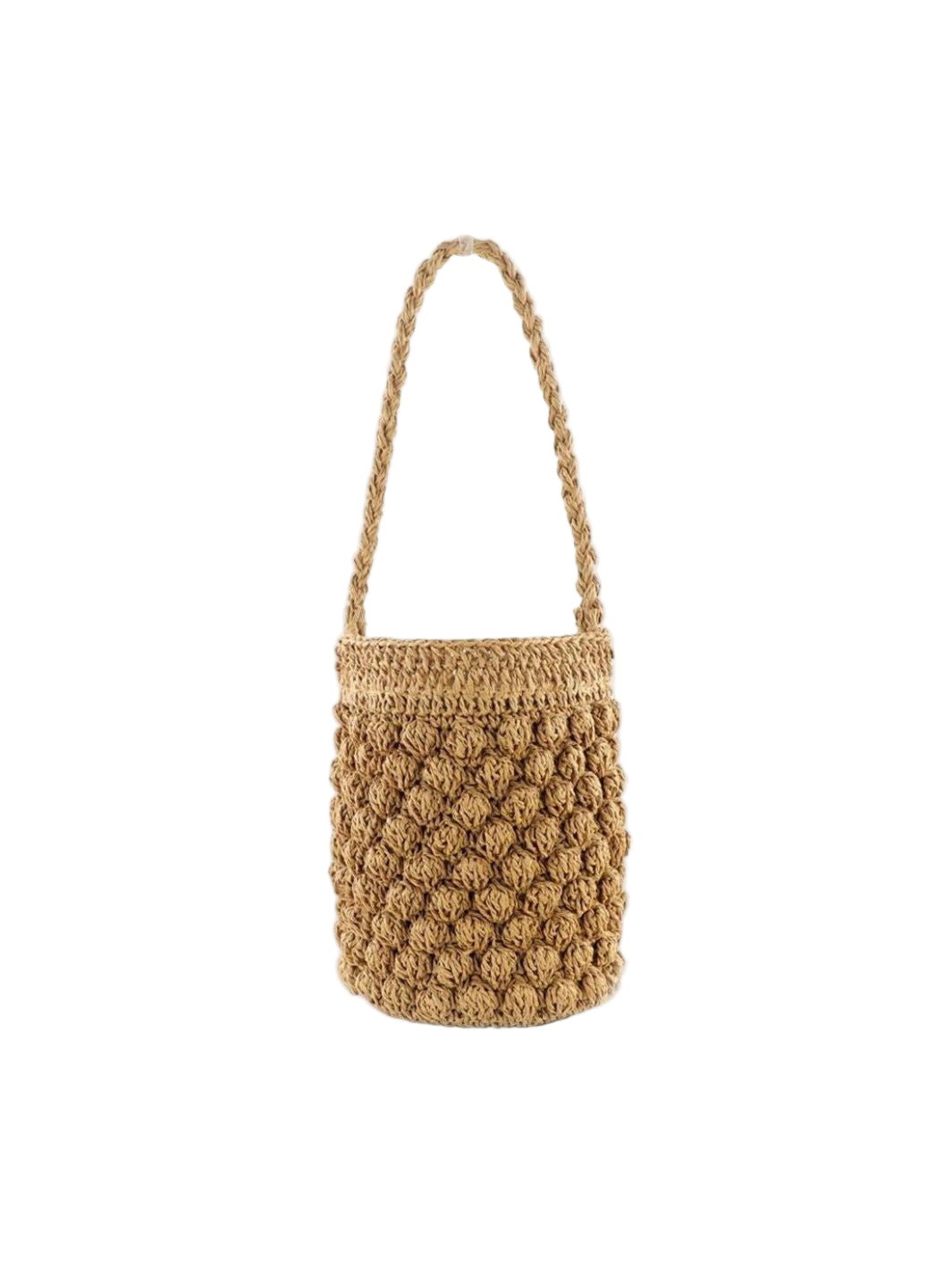 Rivora | Mini Crochet Bucket Bag Handwoven Straw Purs