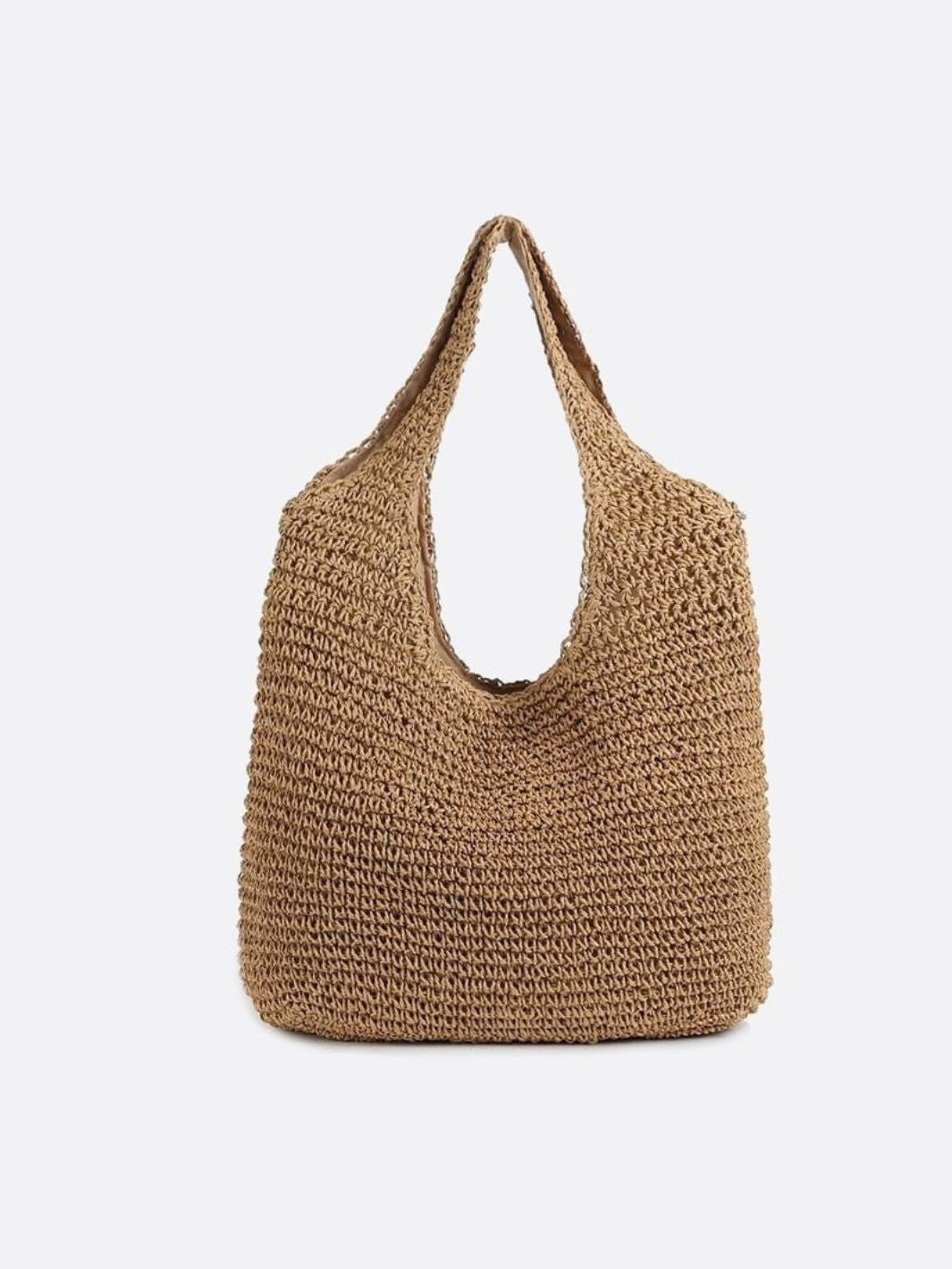 Rivora | Soft Straw Tote Slouchy Woven Shoulder Bag