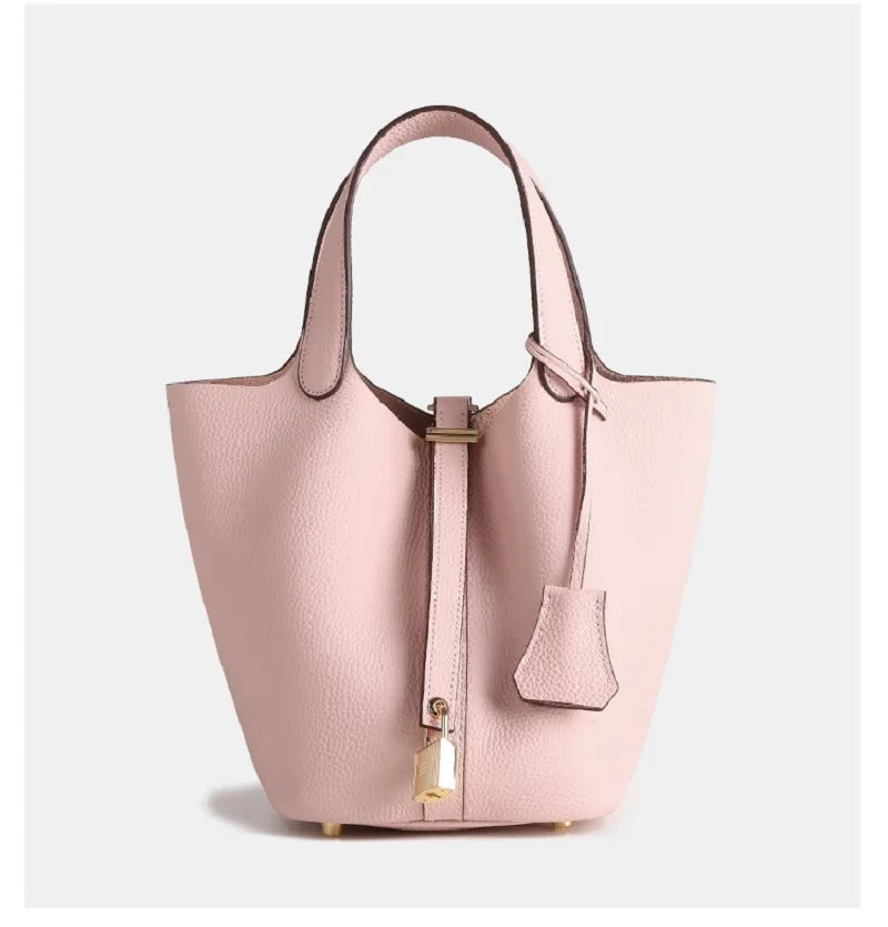 Rivora | Luxe Faux Leather Bucket Bag Timeless & Elegant