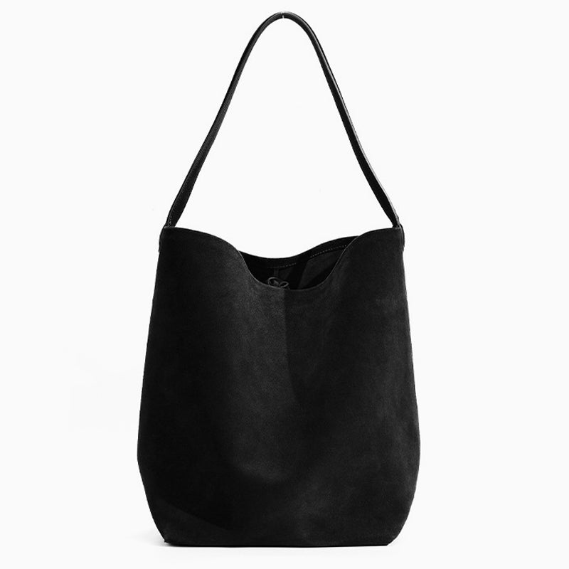 Rivora | Minimalist Vegan Suede Tote Bag Large Shoulder Bag