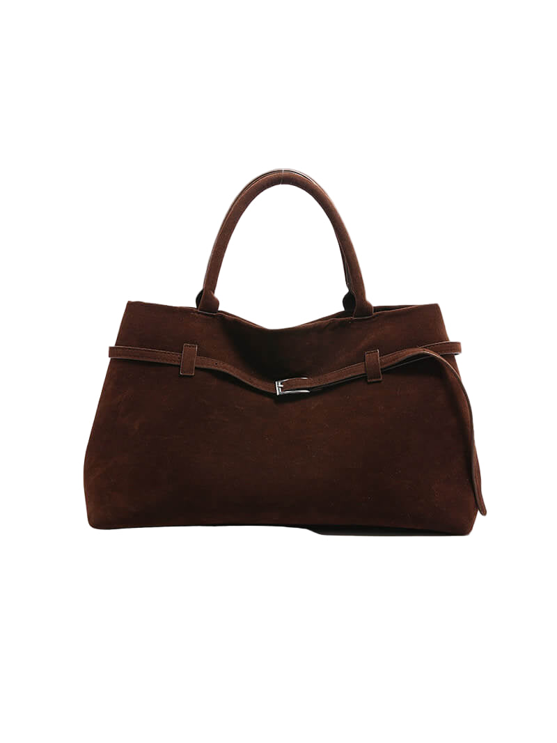 Rivora | Brown Faux Leather Handbag Chic & Sophisticated