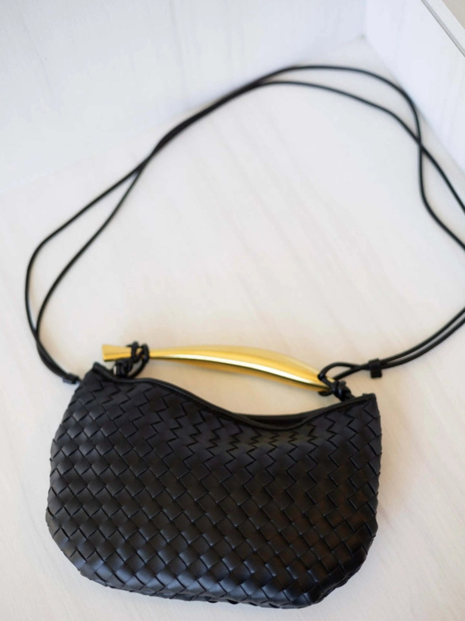 Rivora | Woven Handbag Sculptural Handle Designer-Inspired Bag