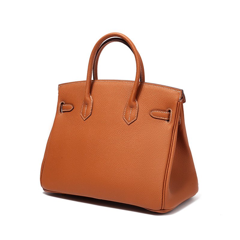 Rivora | Tan Textured Handbag Classic & Timeless