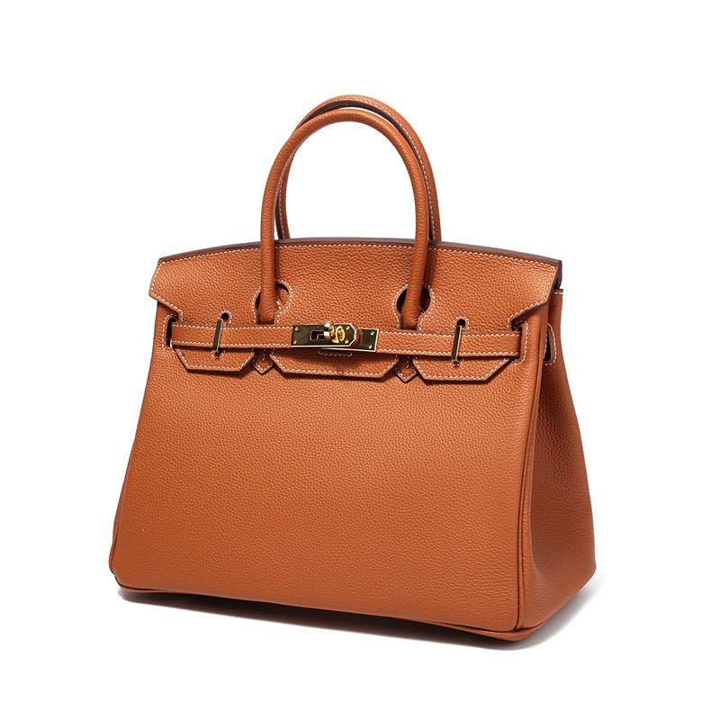 Rivora | Tan Textured Handbag Classic & Timeless