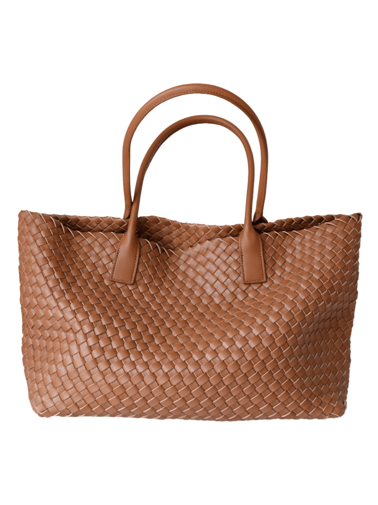 Rivora | Tan Woven Tote Bag Effortless & Stylish