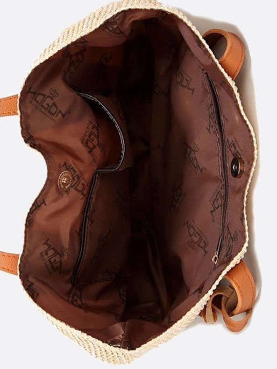 Rivora | Structured Straw Tote Woven Bag