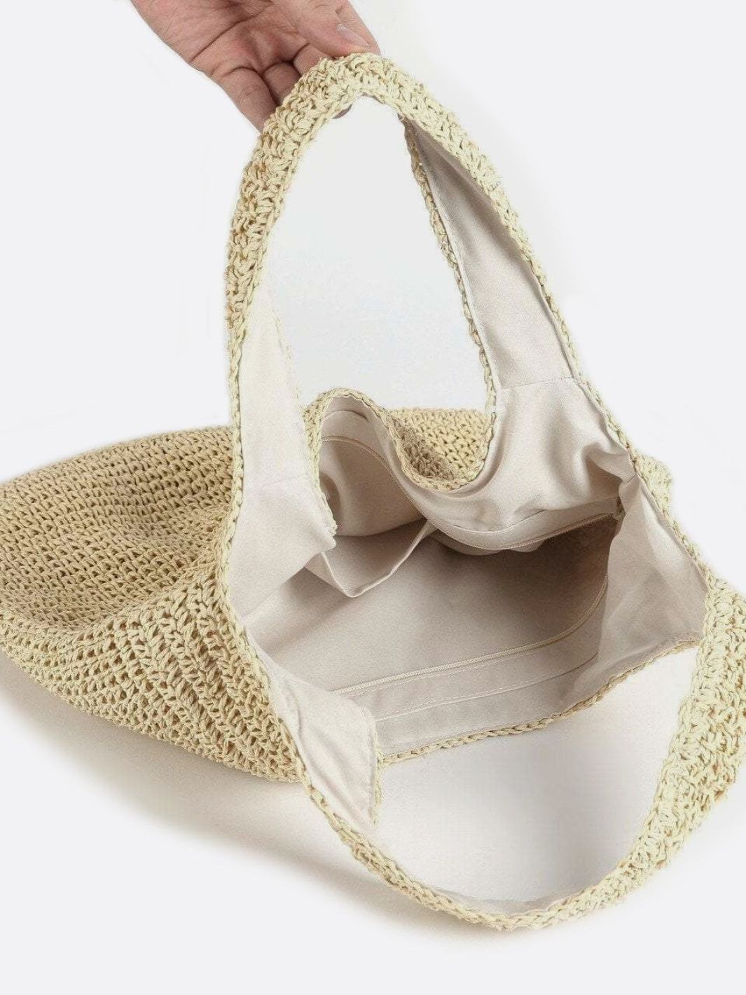 Rivora | Soft Straw Tote Slouchy Woven Shoulder Bag