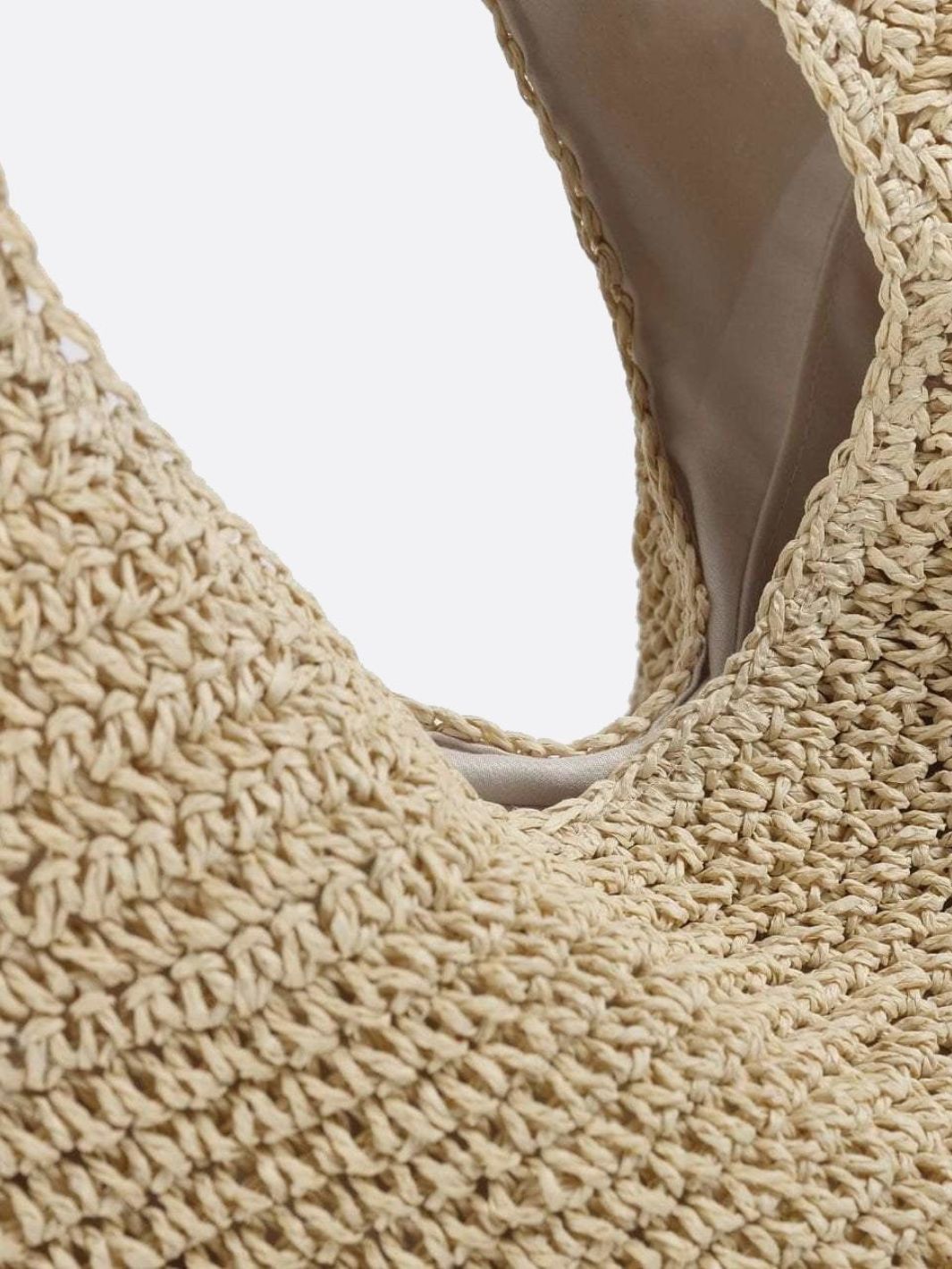 Rivora | Soft Straw Tote Slouchy Woven Shoulder Bag