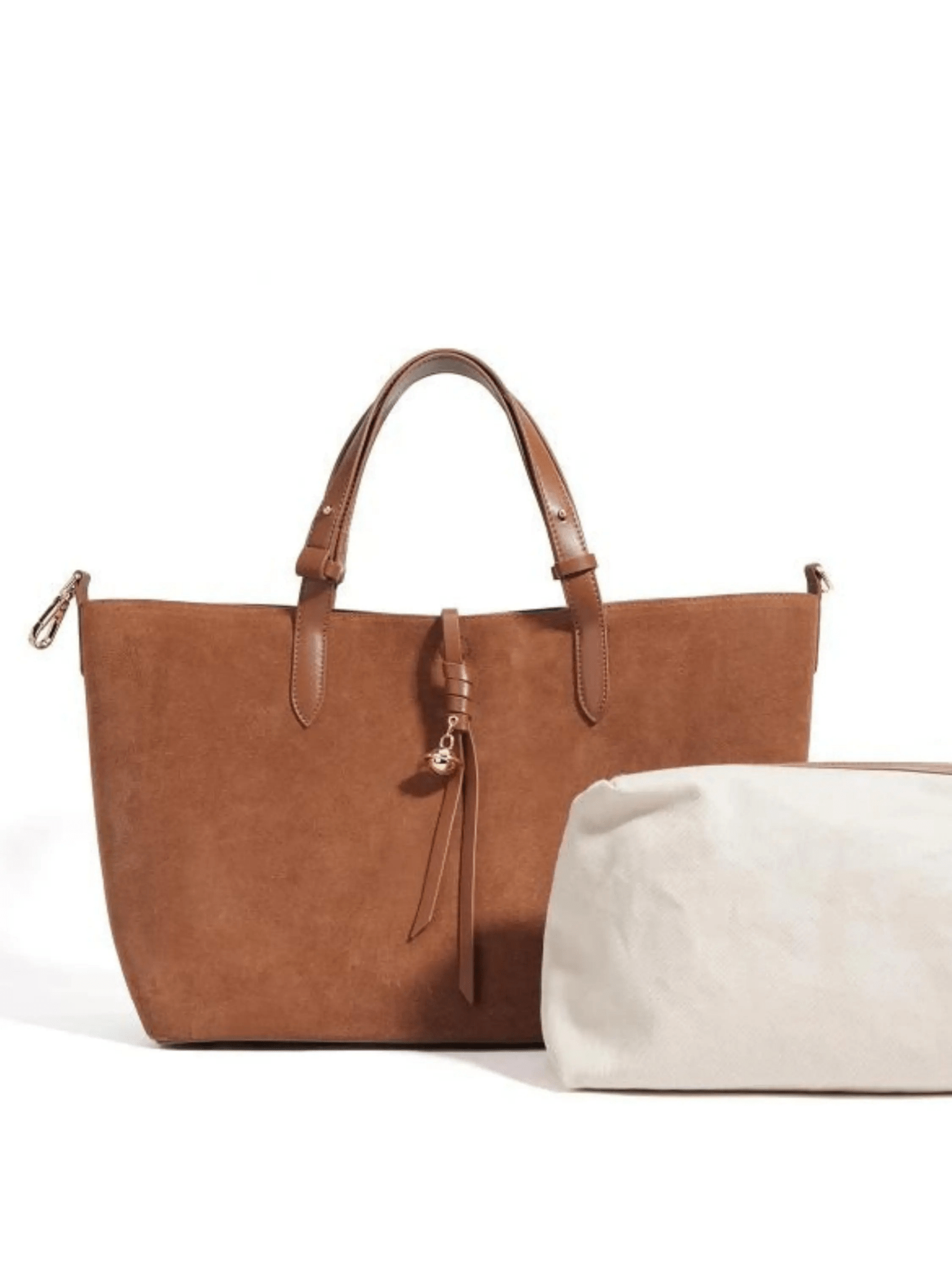 Rivora | Elegant Vegan Suede Tote Bag A Timeless Classic