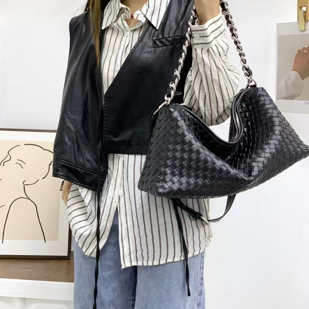 Rivora | Sage Green Woven Hobo Bag Chic, Soft & Effortlessly Stylish